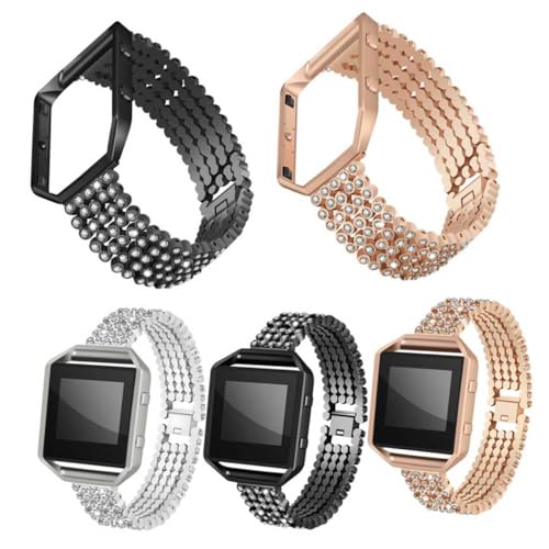 SHINEOFI Correa de Elegante para Reloj Banda de Reloj con Diseño de Rhinestone Instalación y Accesorio Duradero para Mujeres