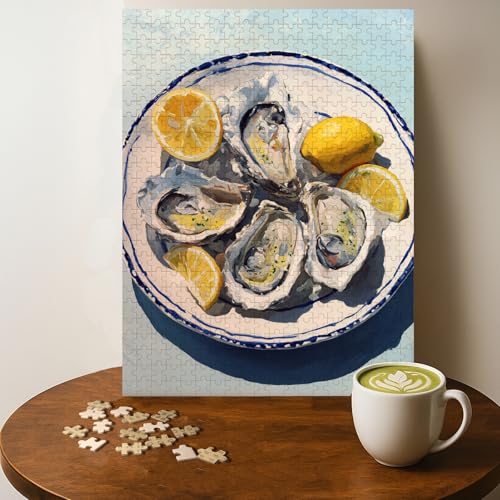 Casse-tête en bois huîtres cuisine 500 pièces 20 x 15 po