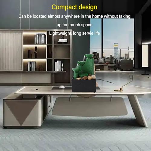 Fontaine de table LED vert émeraude, un ornement décoratif compact d'exception - 8