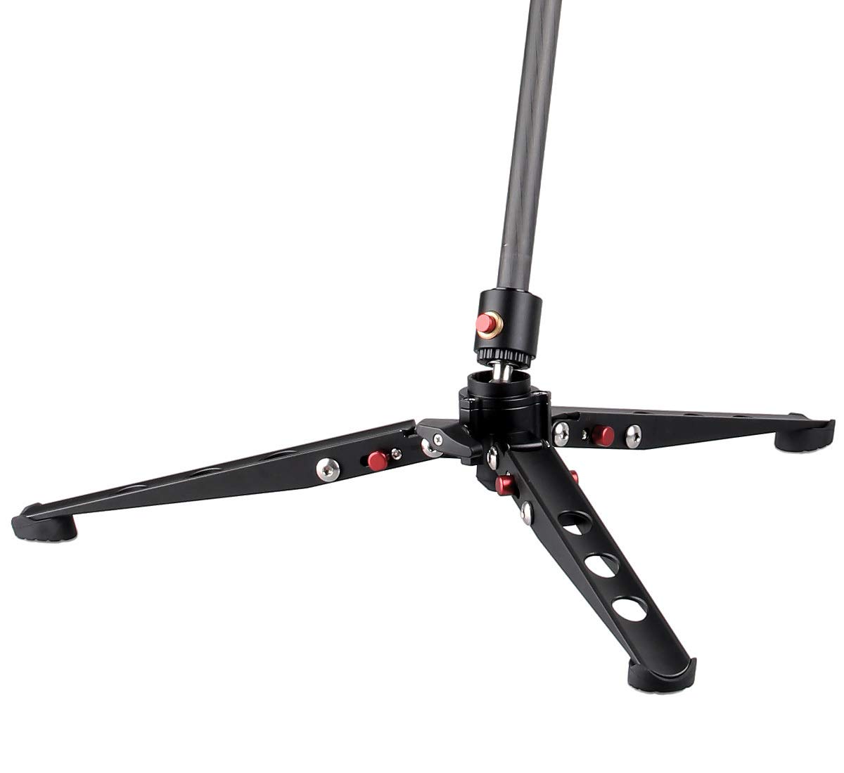 JUSINO Sehr stabile Monopod-Standspinne mit arretierbarem Kugelgelenk Tischstativ-Funktion CNC gefräst eloxiertes Aluminium 18kg Tragfähigkeit