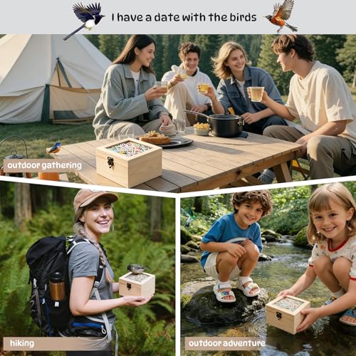 9-PCS Handmade Wooden Bird Call & Duck Call Set – Professional Hunting,Birding Gear & Bird Watching Tool | Gifts for Bird Lovers, Bird Watchers & Kids | Legacy-Grade Wooden Bird Whistle