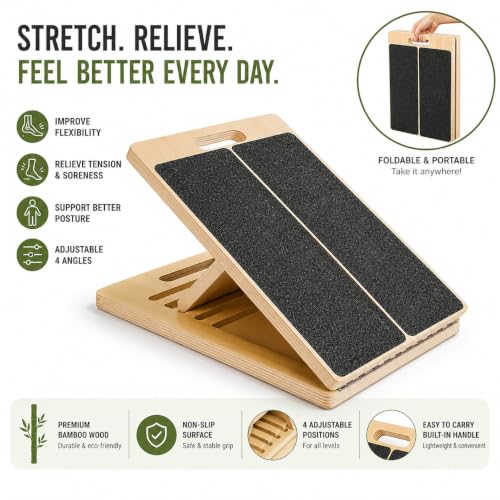 Tabla inclinada de madera ajustable profesional para ejercicios miniatura 6