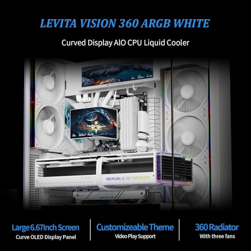 Refroidisseur d'eau Thermalright Levita Vision 360 ARGB écran 6,6" 3D
