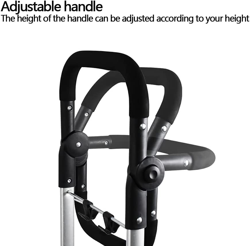 BAUBUY 40L Einkaufstrolley Faltbarer Hochleistungs-Einkaufswagen Trolley mit 8 PU-Rädern Abnehmbarer großer… – Bild 6