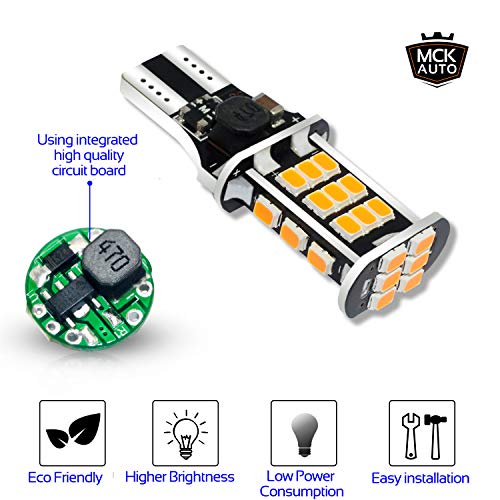 Ampoules LED T10 W16W clignotants ambre pour moderniser votre conduite nocturne - 5