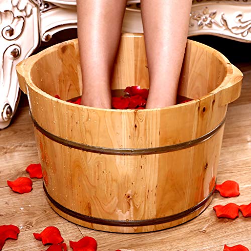 Baño de pies de madera con masaje y tapa miniatura 2
