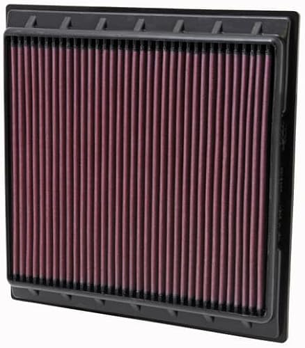 K&N Filtro de aire del motor: Aumenta la potencia y la aceleración, lavable, Premium, Filtro de aire de repuesto para automóvil: compatible con