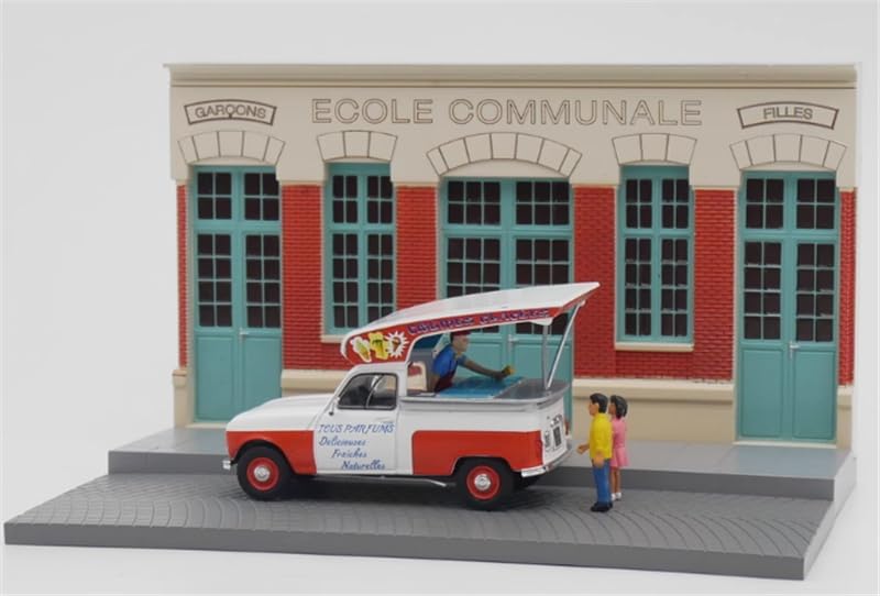 Camionnette Renault 4 miniature FloZ pour décor de cinéma rétro