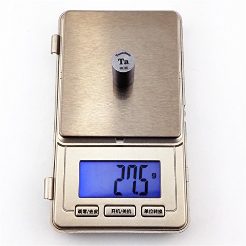 Pure Tantalum Metal Rod 99.95% 10diameter x20mm Length