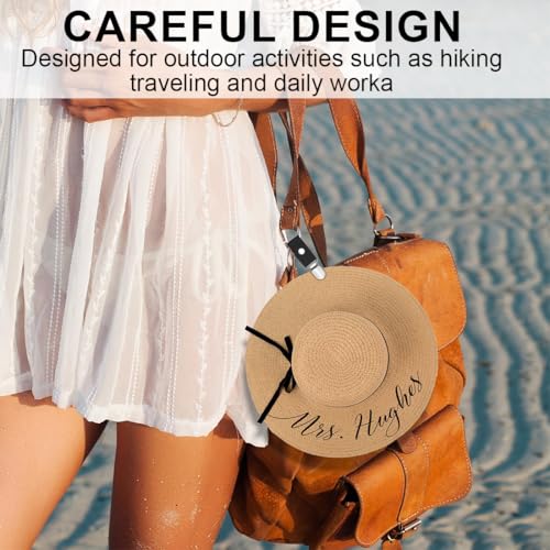 JEYORZY 3er Set Reise Hut Clips aus PU Leder für Taschen, multifunktionaler Huthalter, Sonnenhut Clips für Damen & Herren（Schwarz, Braun und Weiß）