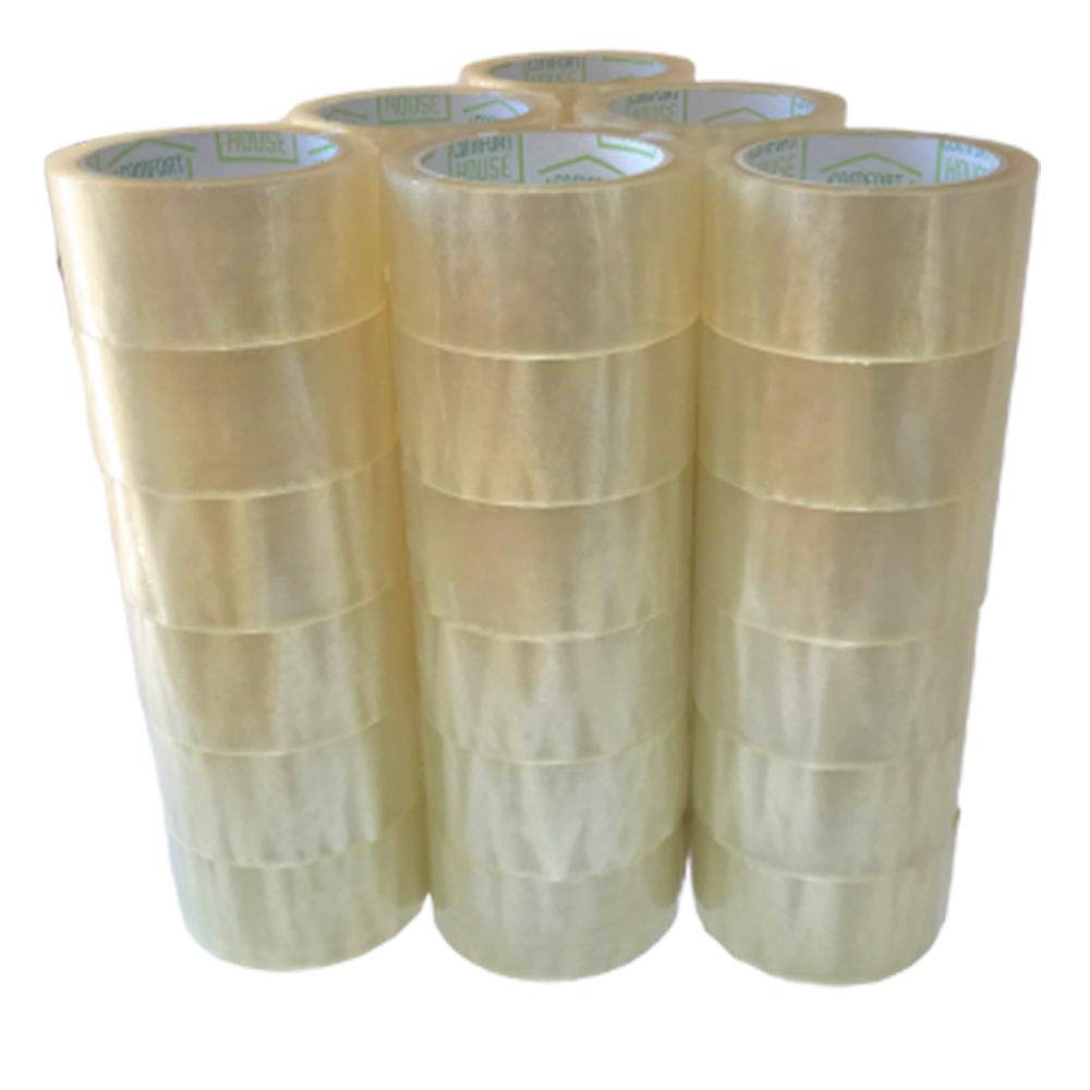 Rotoli di nastri adesivi da imballaggio, nastro adesivo per pacchi – 48 mm x 132 m, trasparente