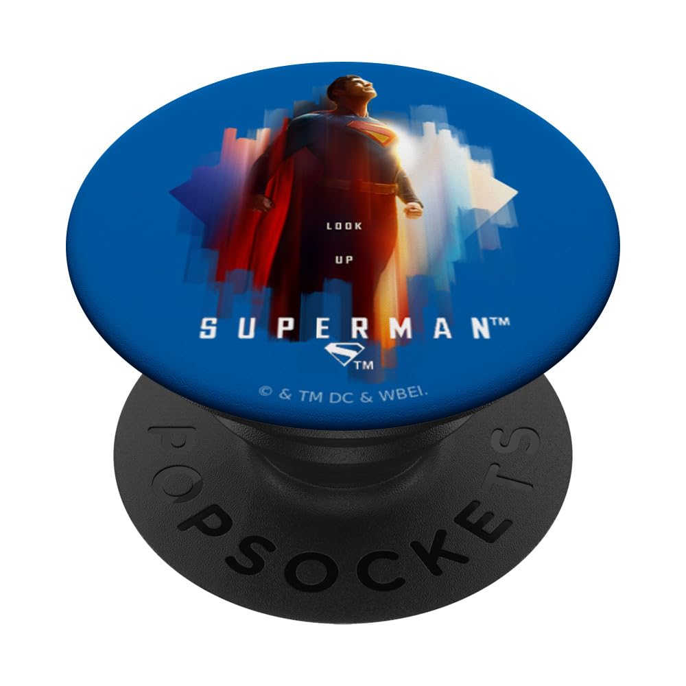 Superman (2025 Movie) Look Up Shield PopSockets Adhesive PopGrip