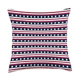 White Blue Red United States Federal Washington Pattern Throw Pillow