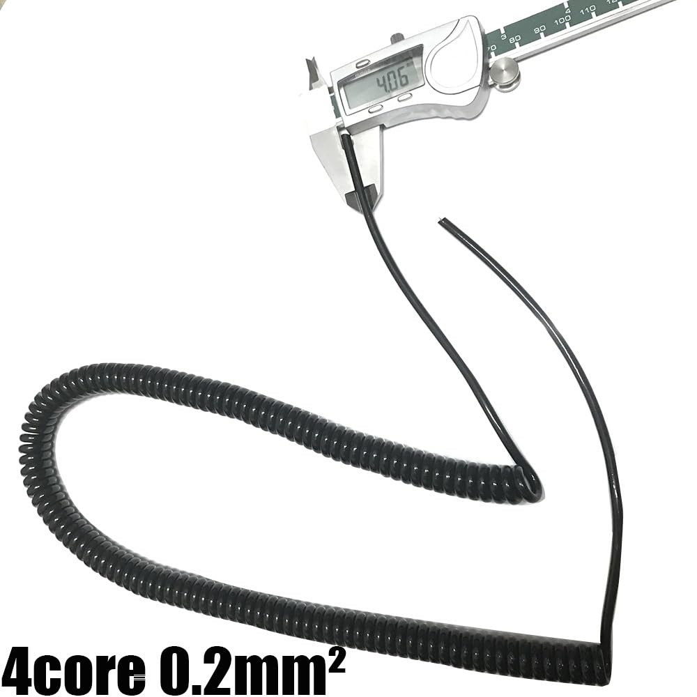 przewód spiralny, 2-żyłowy 3-rdzeniowy teleskopowy kabel sprężynowy do linii(4 core 0.2mm square)