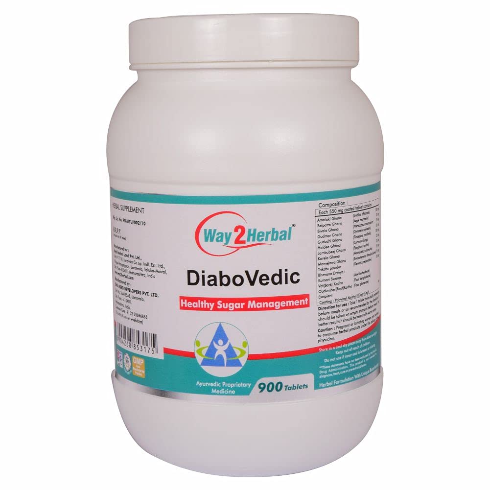 Way2HerbalDIABOVEDIC - 900 Tablets