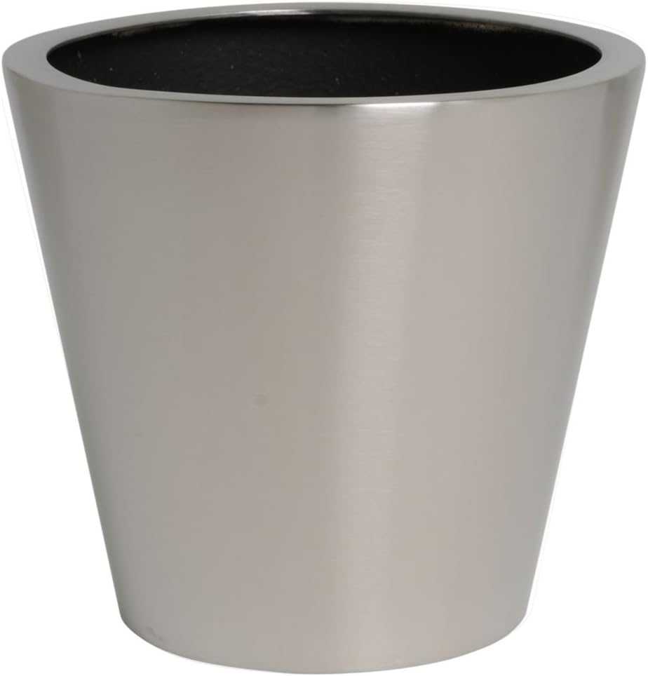 hydroflora 61423500 planter Value Line Cycle Advanced, diameter 30 cm, height 27 cm, V4A stainless steel, matte brushed finish