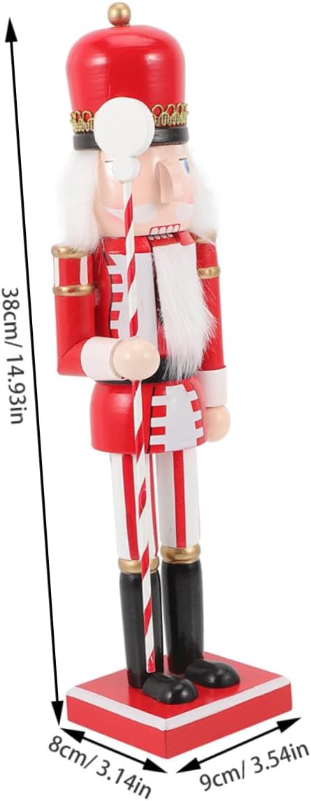 小型くるみ割り人形 製ナッツクラッカー兵士 棒付きデスクトップ