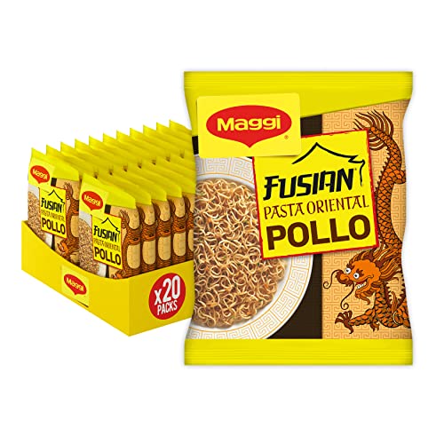 MAGGI Fusian Pasta oriental noodles sabor pollo - 71 g - pack 20