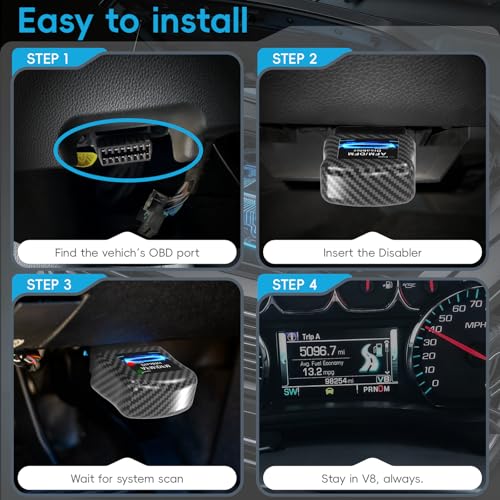 Image of AFM DFM DOD Disabler American Design, Compatible with GM V6 V8 4.3L 5.3L 6.0L 6.2L, Fit Chevy Silverado GMC Sierra Yukon Cadillac Escalade, Automotive Fuel Injection Electronic Control Units