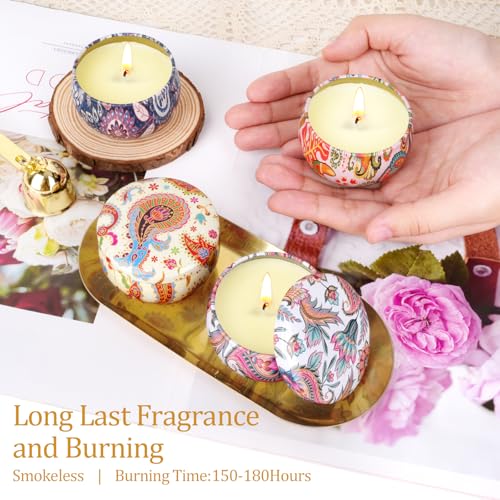 Candle Gifts for Women: Scented Candles Gift Basket 8 Pack Aromatherapy Candles Natural Soy Wax Candle Gift Set Ideas for Her, Girls, Friends, Mother's Day, Birthday, Valentines, Anniversary - Image 6