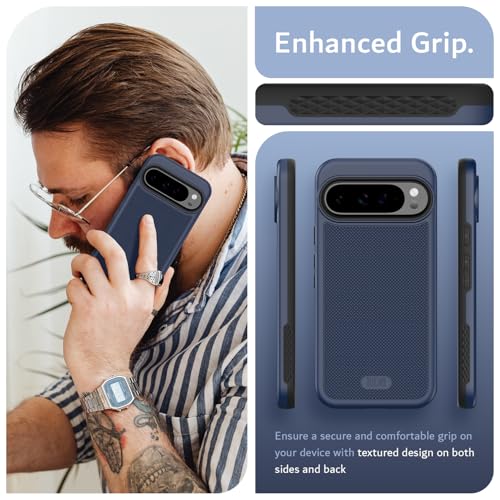 Image of TUDIA MergeGrip [Magsafe Compatible] for Pixel 9 Pro XL Case - Indigo Blue