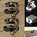 Cerradura de captura de puerta, 12 Piezas Latón antiguo de la joyería...