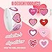 Whaline 1000Pcs Valentine's Day Heart Stickers Roll Funny Red Pink Heart Stickers Love Heart Shape Self-Adhesive Decals for Holiday Scrapbook Journal Card, 8 Design