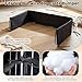 Lounsweer 3 Pcs Dog Crate Cover Set with Kennel Cover Fit for 36 Inch Wire Crates, Bed Mat & Bumper Pad, All-Black Pet Kennel Sunshade Accessories, Light Reducing Puppy Training Crate Privacy