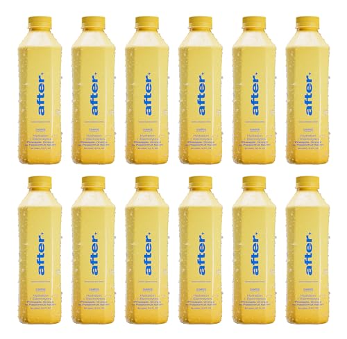 AFTER Electrolyte Drink Orange Pineapple Passionfruit Flavor Electrolytes Hydration Drink 12 Pack 16.9 fl oz Bottles