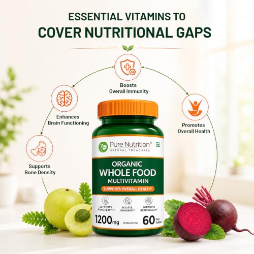 Pure Nutrition Organic Whole Food Multivitamin 60 Veg Tablets - Image 4