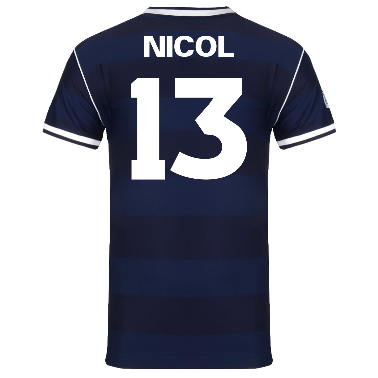 Scottish FA Scotland Mens Nicol 13 1986 Retro Shirt Navy Blue XL
