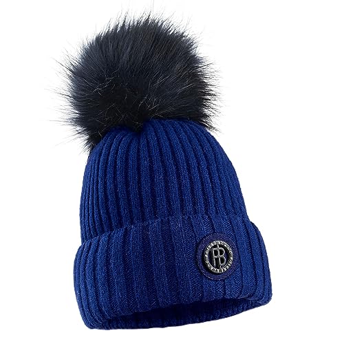 Bonnet fille Poivre Blanc Infinity Blue parfait pour les journées de ski en famille
