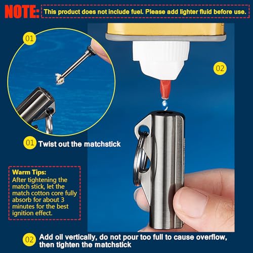 2 Pack Encendedor Multifuncional Reutilizable y Resistente miniatura 4