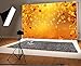 Leowefowa Dreamy Autumn Maple Tree Leaves Bokeh Backdrop 5x3ft Photography Backgroud Shiny Halos Orange Backgroud Fall Season Scene Outdoor Leisure Holiday Thanksgiving Deco