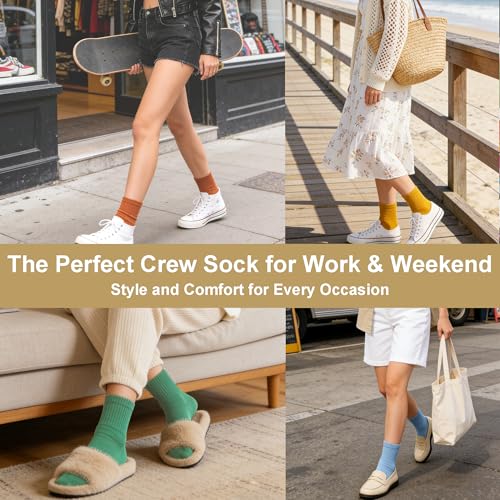Image of Womens Cotton Anti-Pilling Quarter Crew Socks | Moisture-wicking, Odor-control, Lightweight, Office /gym, 7-pair, US 6-10