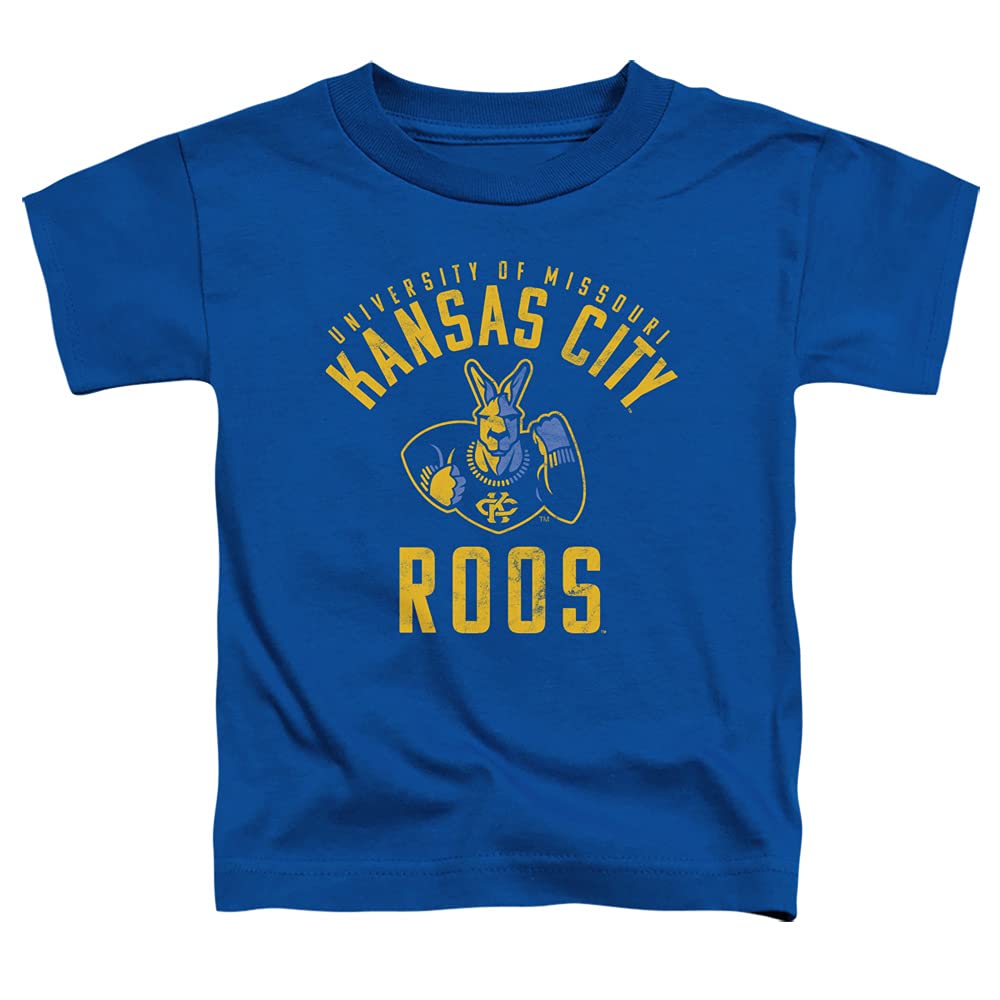 University of Missouri - Kansas City Official UMKC Roos Logo Unisex Toddler T Shirt,Royal Blue, 3