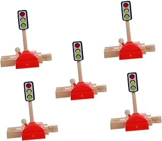 TOYANDONA 5 Peças Acessórios De Trilho De Trem Fingir Brinquedo De Bloqueio De Estrada Brinquedo Educacional Precoce Engraçado Modelo De Bloqueio De Estrada Simulação Playset Bloqueio De