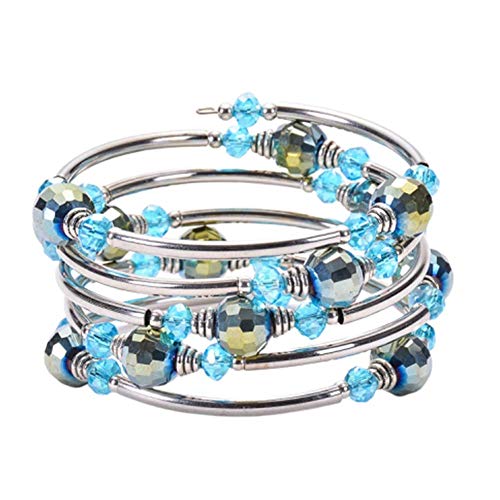Preisvergleich Produktbild WESEEDOO Stein Armband Armbänder für Damen Natürliches Wickelarmband Yoga Wickelarmband Natursteine Wickeln Armband Stein Wickelarmband Böhmen Wickelarmband style1