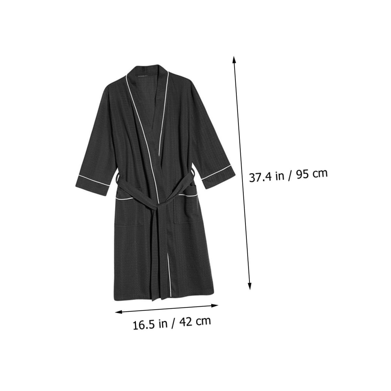 Abaodam Bata de Salón para Mujer, Estilo Seda Sintética, Corta, Encaje y Cinturón, Cómoda Secado Rápido para Salón y Corte de Pelo