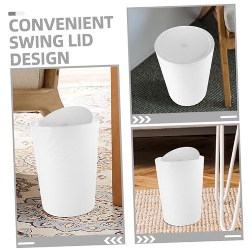 Caneca de basura rectangular con tapa de gran capacidad miniatura 6