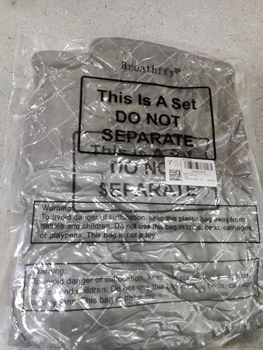 Breathffy BREATHFFY-SHP-EURJQEW12323 2 Pairs 17 Inch Extra Long Oven Mitts Heat Resistant Cotton Lining Oven Thick Gloves Kitchen Food Service Mittens thumb #6