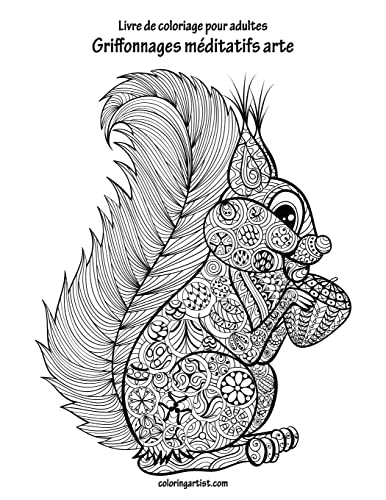 Livre de coloriage pour adultes Griffonnages méditatifs arte 2 (French Edition)