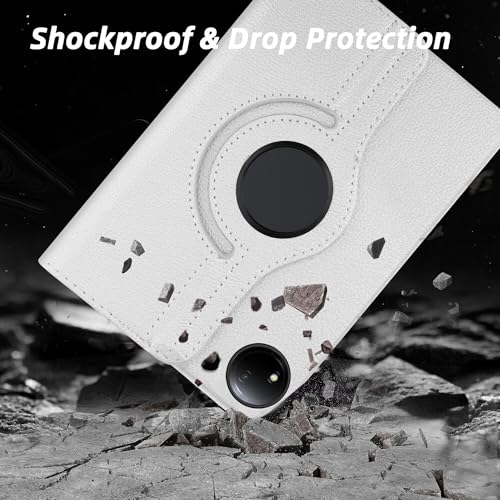 Image of TGK 360 Rotatable Smart Flip Case Cover for Redmi Pad SE 8.7 inch Tablet (White)