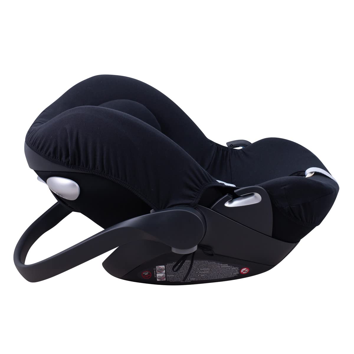 JYOKO Kids Funda de Algodón para Silla de Coche Compatible con Cybex Aton Cloud- Q-M-2-4-5 (Cloud Q-M, Black Series)