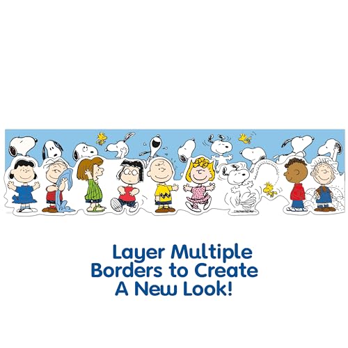 Eureka Peanuts Lineup Extra Wide Decorative Classroom and Bulletin Board Trim for Teachers, 3.25" Wide, 12 Strips for 37 Total Feet - image 5
