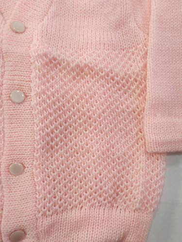 Image of Born Baby Woolen Sweater (3 Piece - 1 Sweater, 1 Cap, 1 Pair of Socks)| (Small 0-6 Months, Large 6-18 Months)