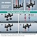Aolemi Outdoor Shower Fixtures Kit Faucet System 3 Inch Center with Showerhead 2 Handle Exposed Shower with Brass Mix Valve Matte Black