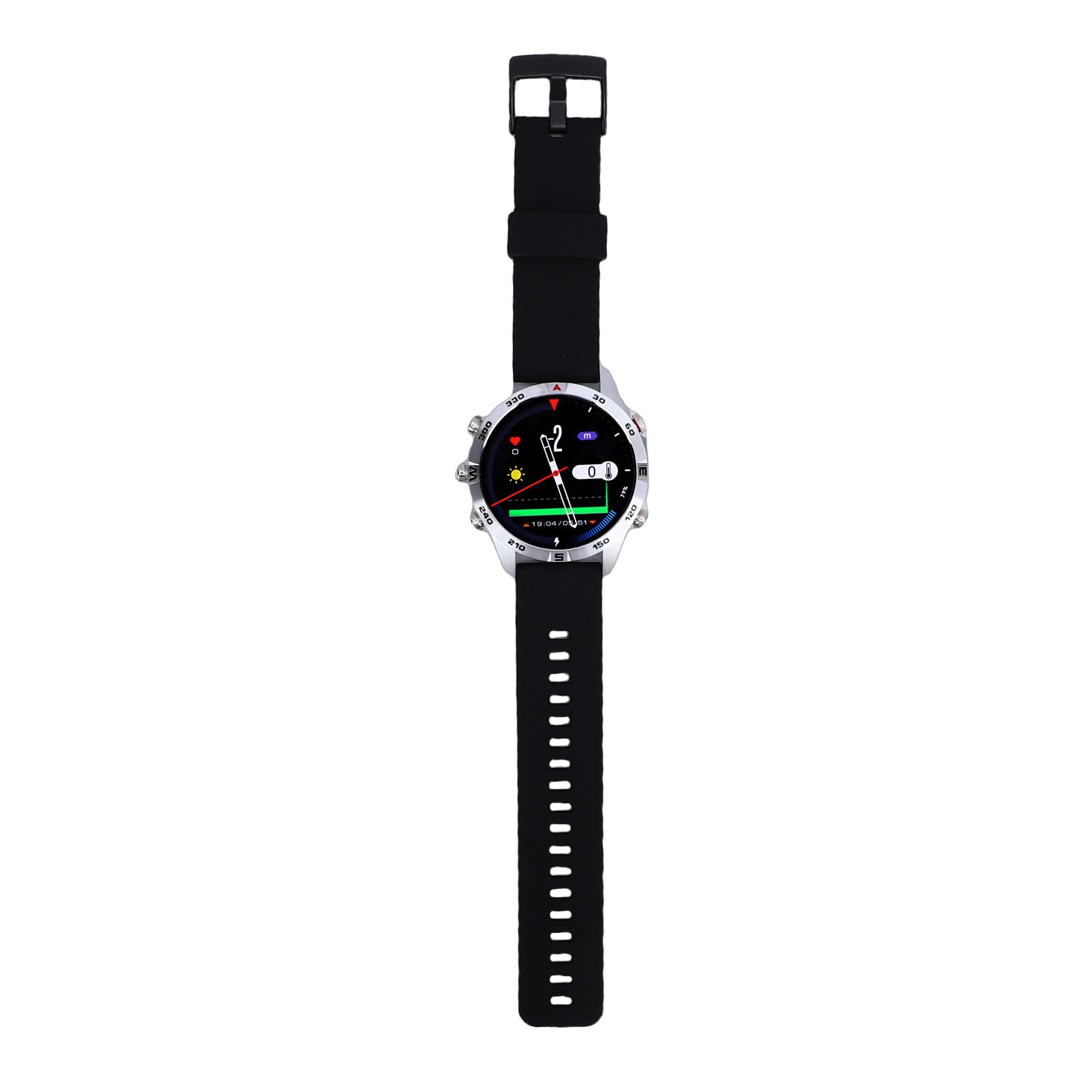 Bewinner Reloj Inteligente de Buceo Reloj de Buceo Profesional Impermeable para Hombres con Barómetro con Sensor de Profundidad para Nadar Senderismo, Pantalla de Silicona de