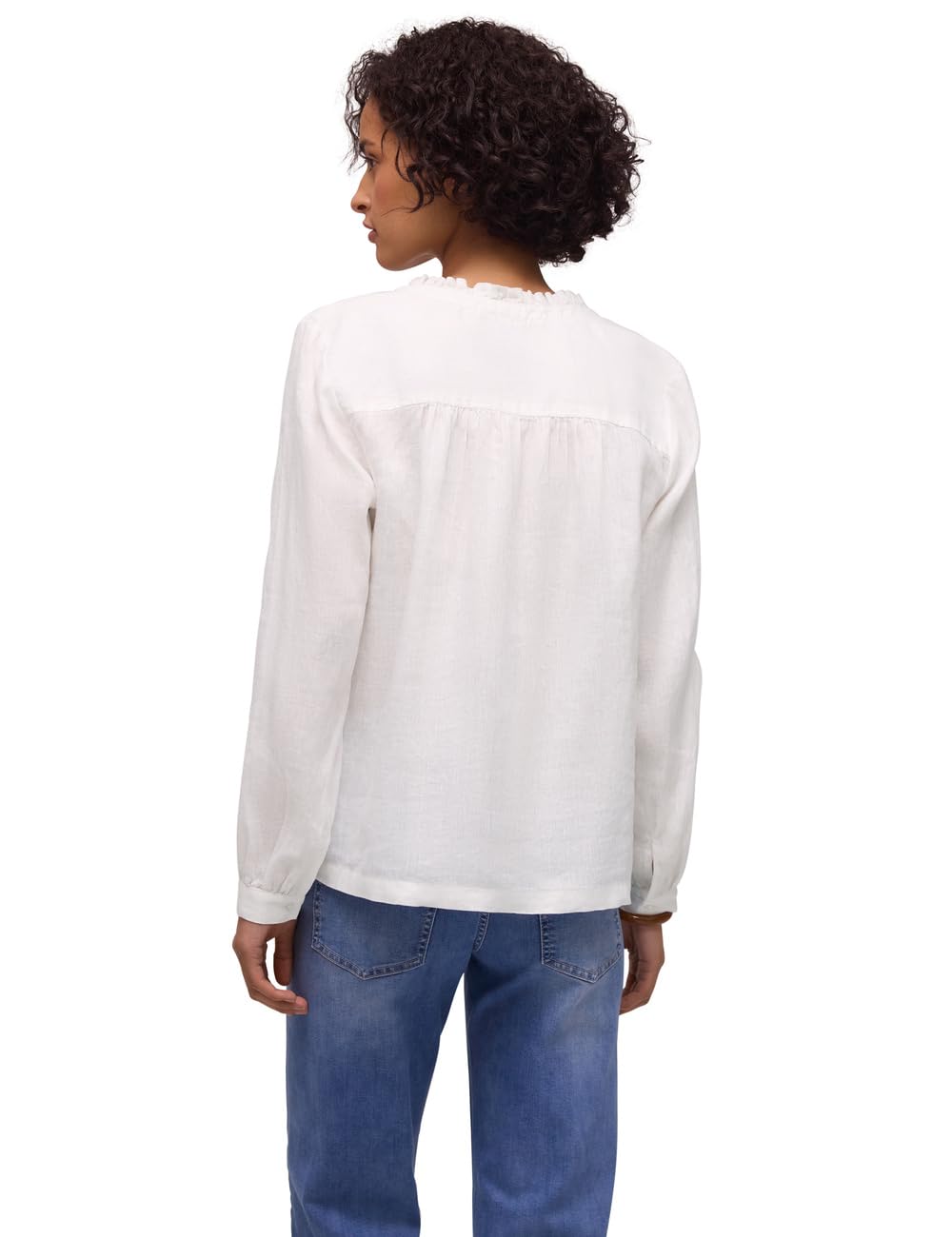 Street One Damen 3412158 Leinen-Tunika mit Rüschen (1er Pack)