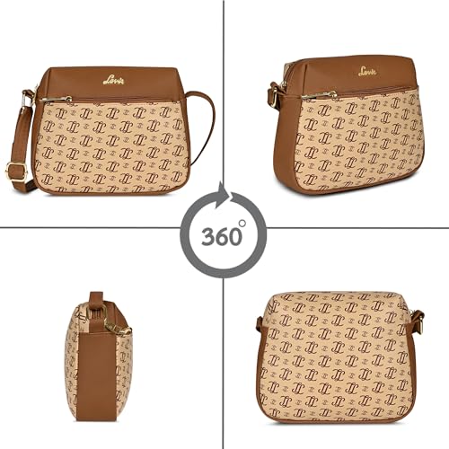 Image of Lavie Women's Mono LL Farah Crossbody Sling Bag | Ladies Purse Handbag | Gift for Women